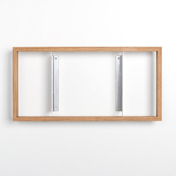 Raft de cărți din lemn de stejar das kleine b b5, înălțime 25 cm-image-2