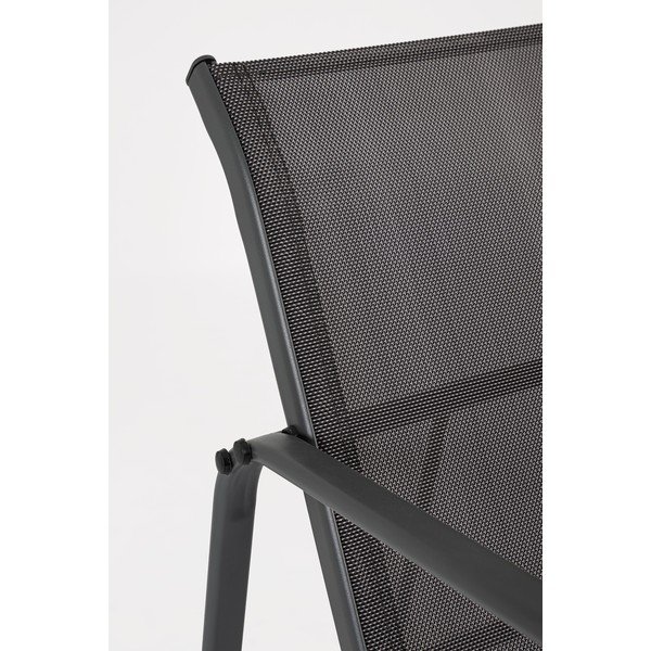 Set mobilier de grădină gri antracit din oțel pentru 4 persoane Gonzalo – Bizzotto-image-2