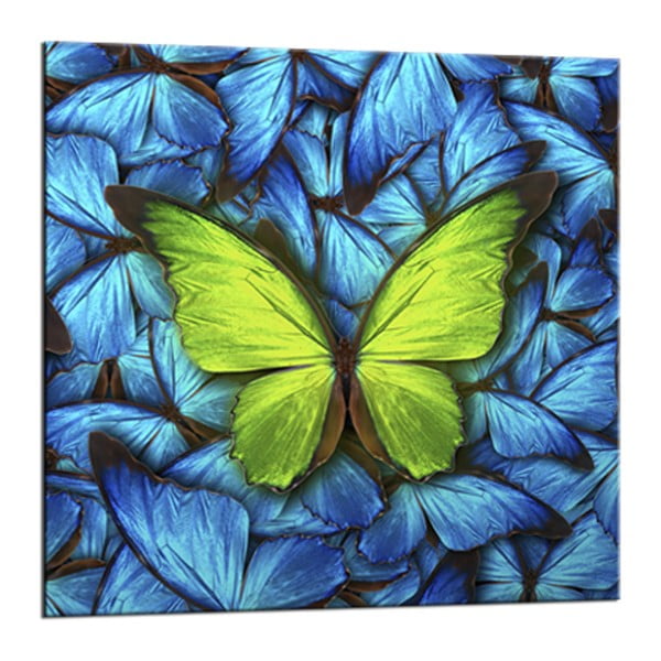 Tablou Styler Glasspik Blue Butterfly, 20 x 20 cm