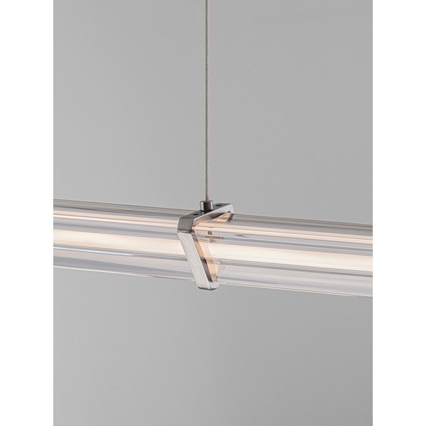 Lustră negru-mat/argintiu-mat LED cu intensitate reglabilă din metal cu abajur din sticlă acrilică Pheme – Nova Luce-image-4
