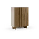 Dulap crem/în culoare naturală din lemn de pin 90x120x43 cm Marlo – Marckeric