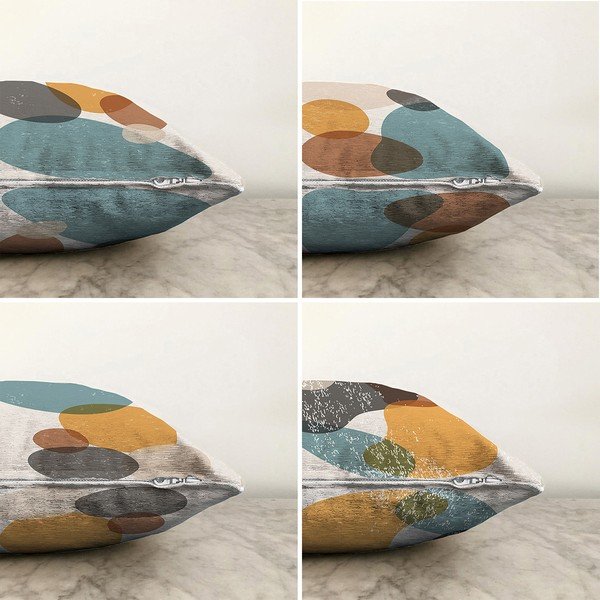 Set 4 fețe de pernă Minimalist Cushion Covers Stones, 55 x 55 cm-image-1
