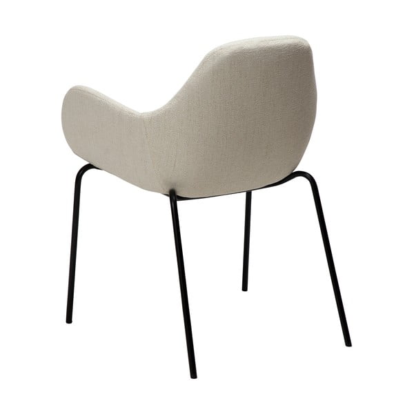 Fotoliu crem cu tapițerie din țesătură bouclé Zimmer – DAN-FORM Denmark-image-3