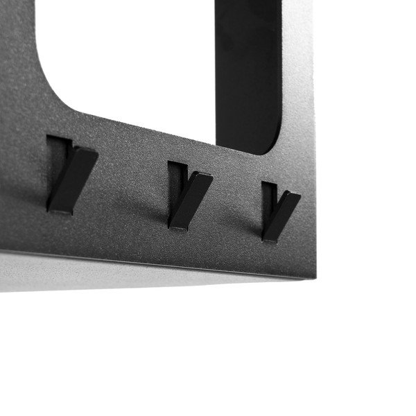 Cuier de perete negru cu raft din oțel 100 cm Luno Small – Spinder Design-image-4