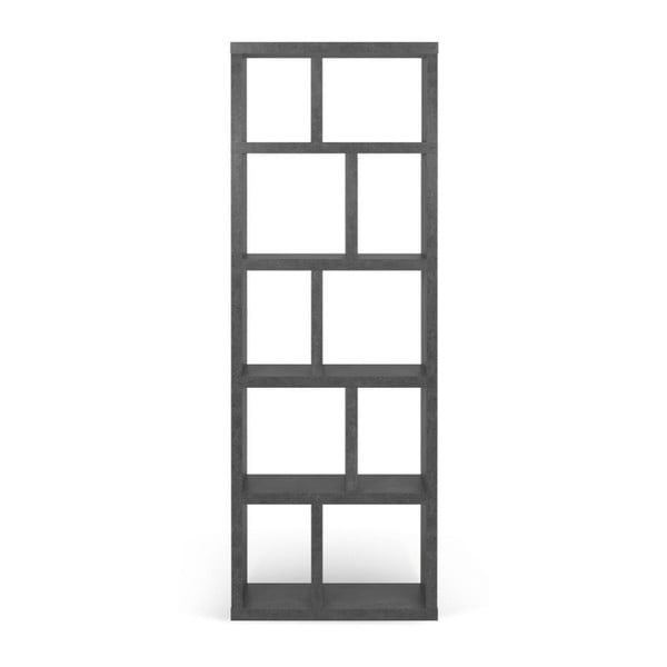 Bibliotecă gri cu aspect de beton 70x198 cm Berlin – TemaHome