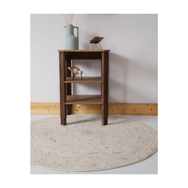 Covor pentru copii crem ø 140 cm Neethu Avoine – Nattiot-image-2