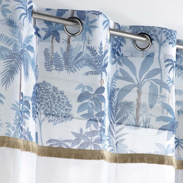 Perdea albă/albastră 140x240 cm Amazonia – douceur d'intérieur-image-2