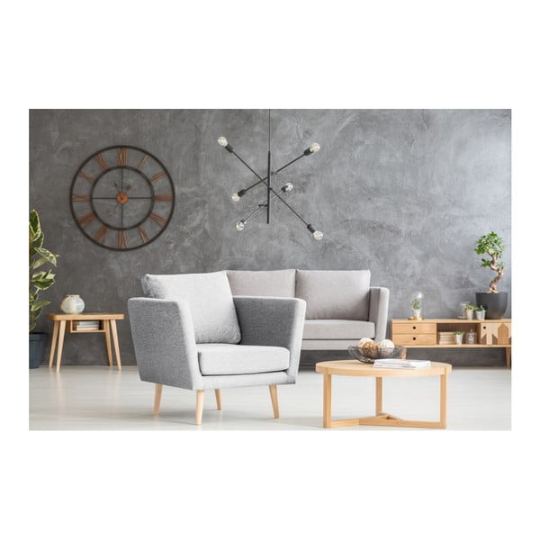 Fotoliu Mazzini Sofas Cactus, gri deschis-image-4