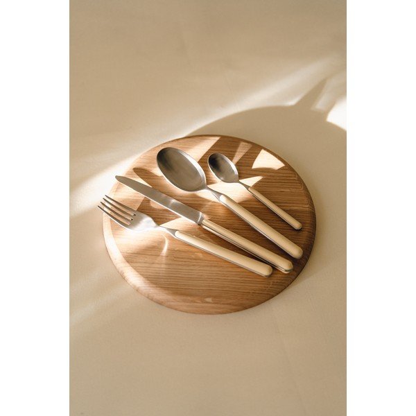 Tacâmuri galben-deschis/argintii din oțel inoxidabil 4 buc. pentru 1 persoană Noli – noo.ma-image-2