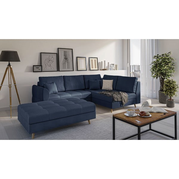 Taburet albastru închis Ariella – Ropez-image-2