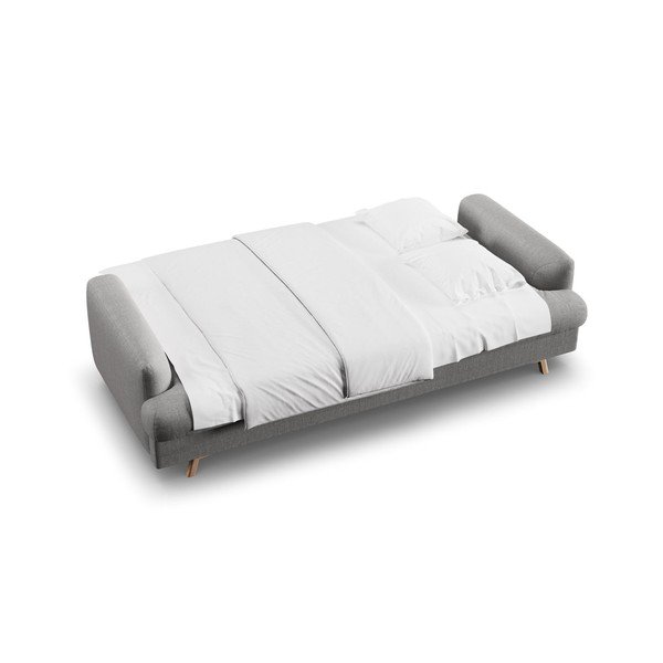 Canapea gri extensibilă/cu spațiu de depozitare 233 cm Naomi – Micadoni -image-3