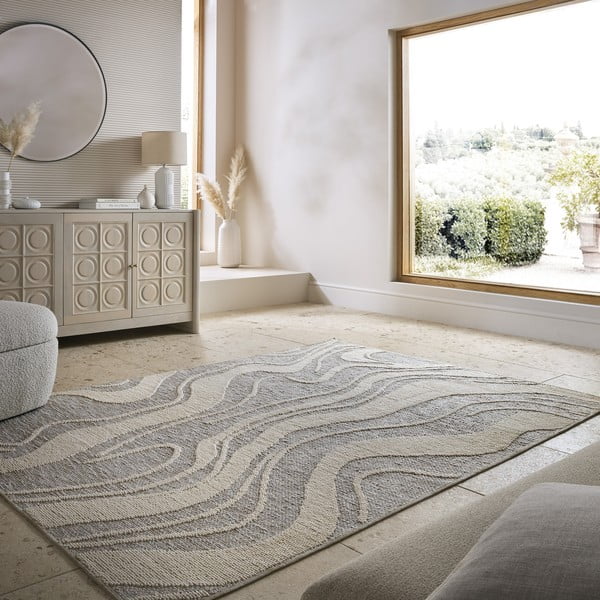 Covor gri lavabil 200x310 cm Calder – Flair Rugs-image-1