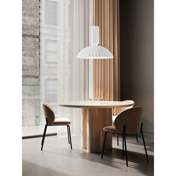 Lustră albă din piatră ø 50 cm Ammos – Nova Luce-image-1