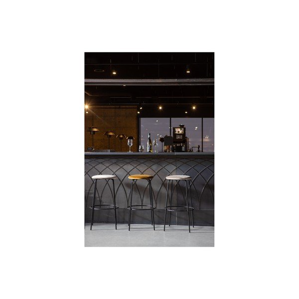 Scaun de bar WOOOD Mina, gri-image-2