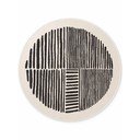 Covor pentru exterior și interior negru/crem rotund ø 160 cm Haringey Bounds – Ted Baker