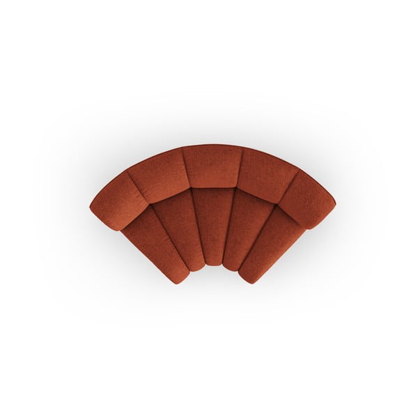 Modul pentru canapea modulară cărămiziu cu tapițerie din chenille (cu colț variabil) Lupine – Micadoni -image-2