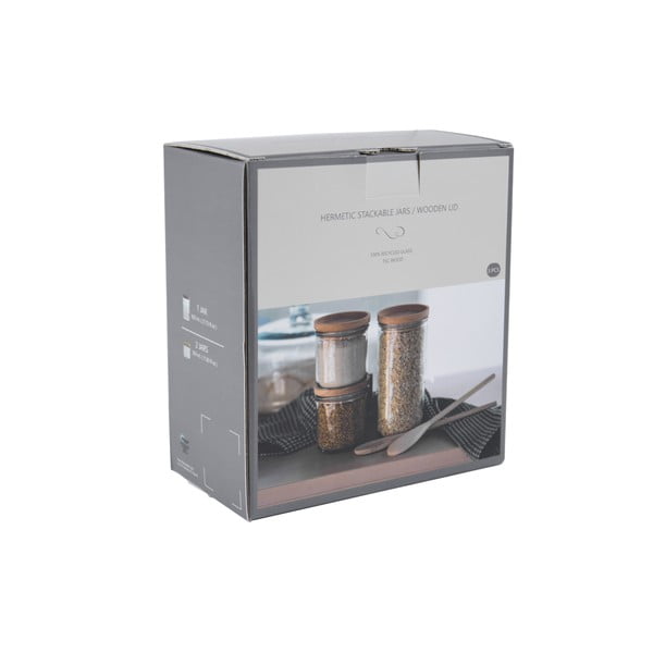 Set 3 borcane de sticlă Hermetic – Ego Dekor-image-1