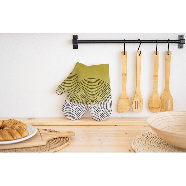 Set 2 mănuși de bucătărie din bumbac Butter Kings Rising Sun-image-1