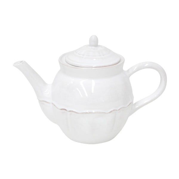 Ceainic ceramică Costa Nova Alentejo, 1,5 l, alb