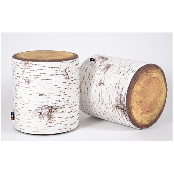 Puf MeroWings Nordic Birch, Ø 40 cm-image-1
