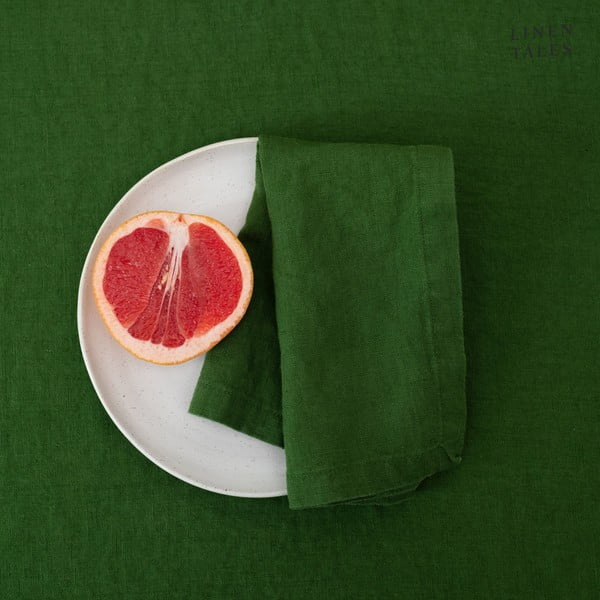 Suport pentru farfurii din in 35x45 cm True Green – Linen Tales-image-1