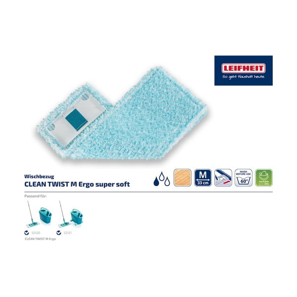 Înlocuitor pentru mop LEIFHEIT Twist Ergo Super Soft M-image-2
