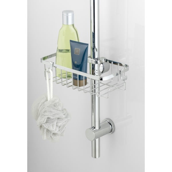 Raft pentru baie argintiu autoadeziv din oțel inoxidabil Floresta – Wenko-image-1