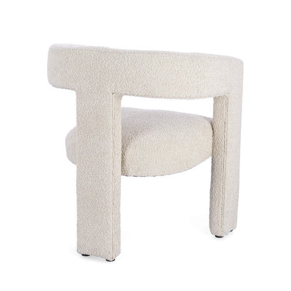 Scaun de living bej cu cotiere tapițat Arabella – Bizzotto-image-3