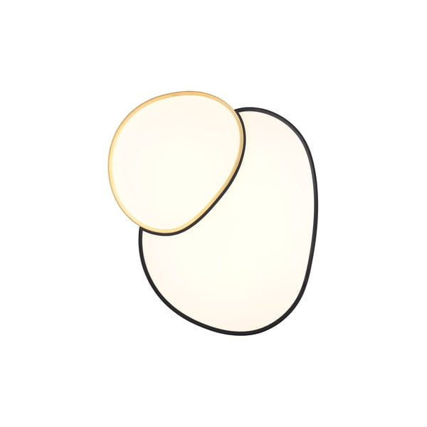 Plafonieră neagră/aurie LED 63.5x77 cm Rise – Trio-image-1