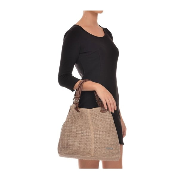 Poșetă din piele Isabelle Rhea 858 Fango-image-1