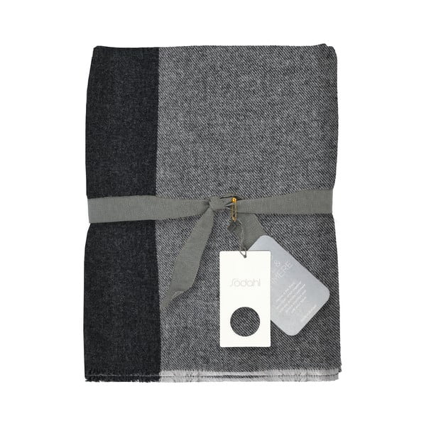 Pătură gri din lână 130x200 cm Merino – Södahl-image-3