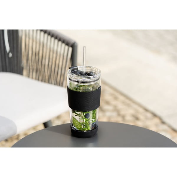 Cană termos neagră 600 ml Fuori – Vialli Design-image-1