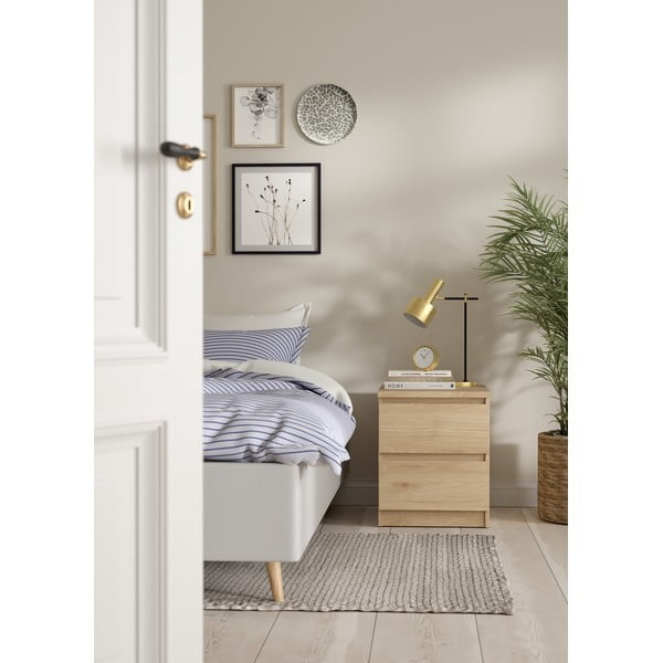 Noptieră cu aspect de lemn de stejar Naia - Tvilum-image-1