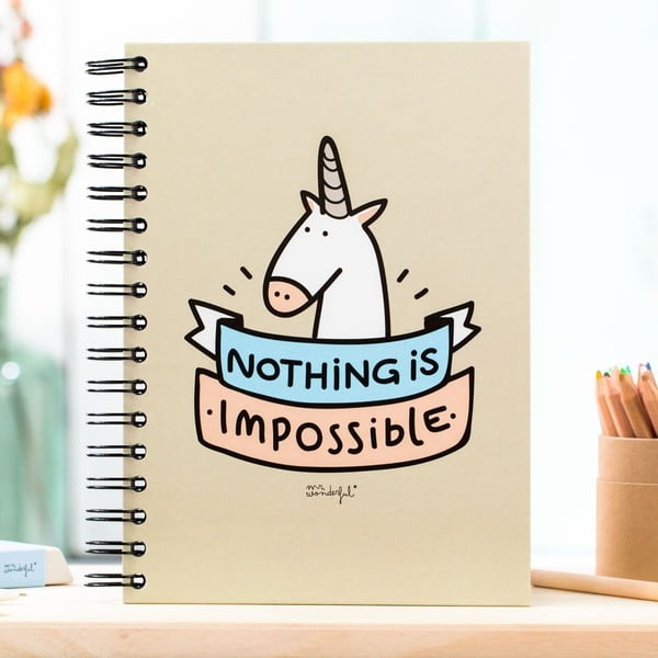 Agendă Mr. Wonderful Nothing is impossible