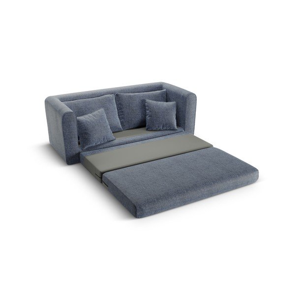 Canapea albastru prăfuit extensibilă 158 cm Lido – Micadoni -image-4