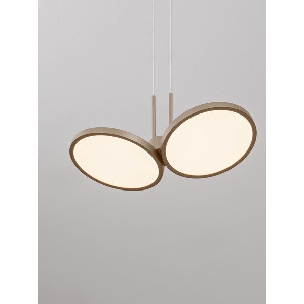 Lustră auriu mat LED cu intensitate reglabilă din aluminiu ø 32,5 cm Vea – Nova Luce-image-2