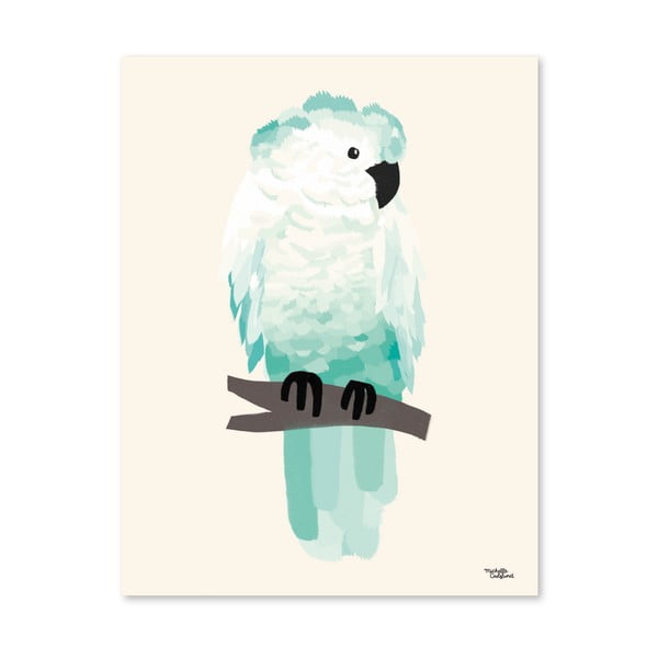 Poster Michelle Carlslund Green Cockatoo, 30 x 40 cm