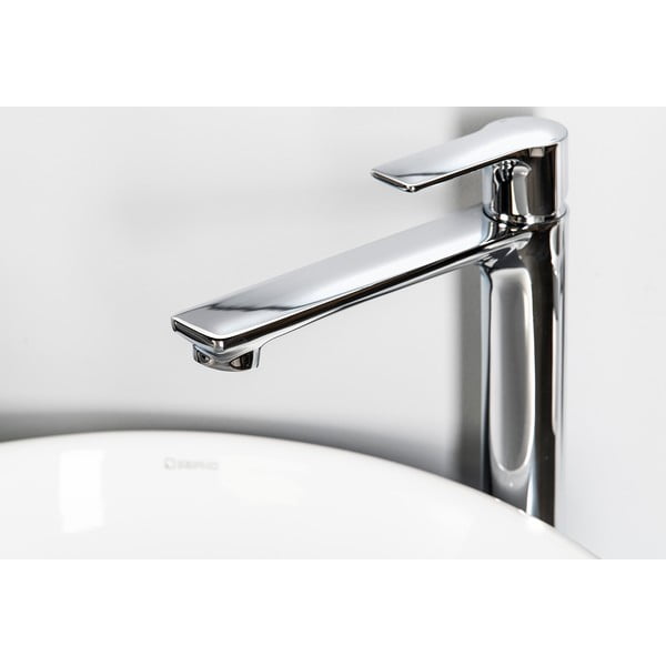 Baterie argintiu-lucios pentru chiuvetă înaltă Pax – Sapho-image-2