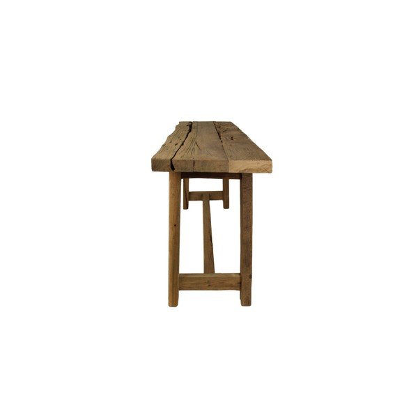 Bancă din lemn de tec HSM collection Rustical, lungime 100 cm-image-3