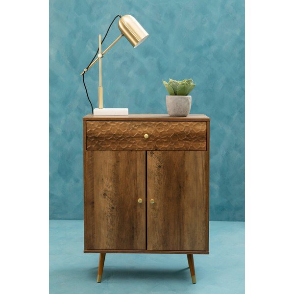 Comodă în culoare naturală închisă 70x94x35 cm Frida – Premier Housewares-image-3