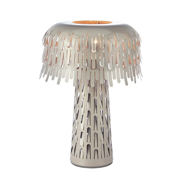 Veioză grej cu abajur din metal (înălțime 38 cm) Verbera – Markslöjd