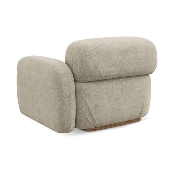 Modul pentru canapea modulară bej cu tapițerie din țesătură bouclé (cu colț pe partea dreaptă) Ailani – Makamii-image-2