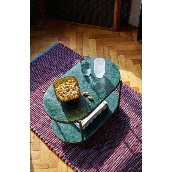 Covor din lână și bumbac Hübsch Lexa, 80 x 200 cm, violet - albastru-image-4