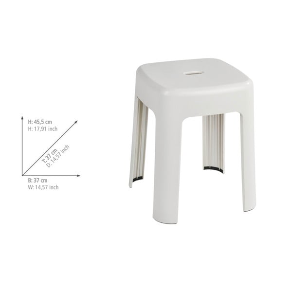 Taburet pentru duș alb  Alaska - Wenko-image-3