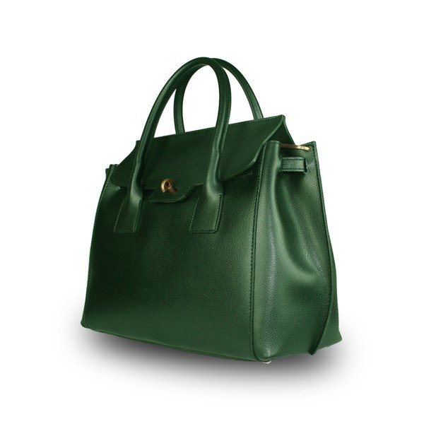 Geantă din piele naturală JOHN FISH Suv, verde-image-1