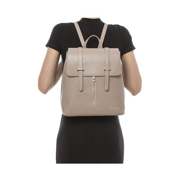 Rucsac din piele, Sofia Cardoni Tefe, roz-image-4