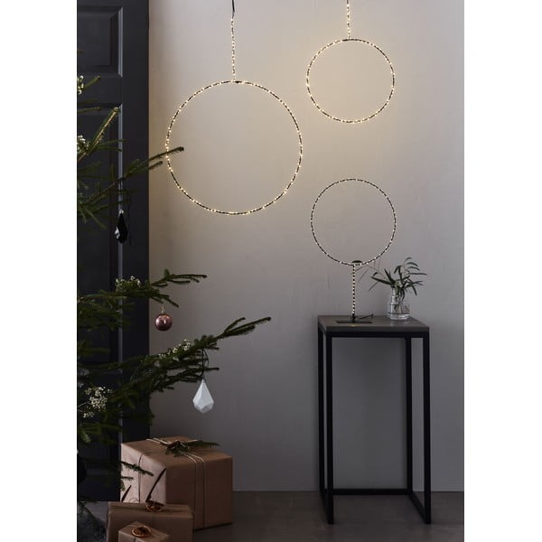 Decorațiune luminoasă de Crăciun Markslöjd Alpha Circle, negru-image-1