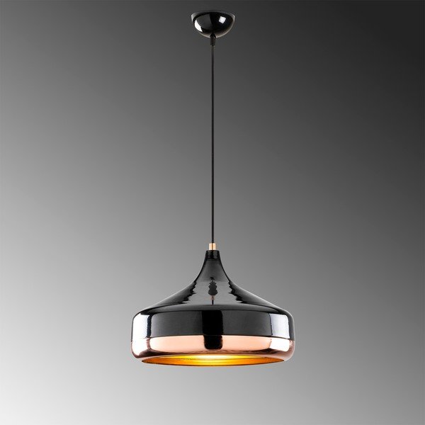 Lustră Opviq lights Yildo, ø 36 cm, negru-arămiu-image-1