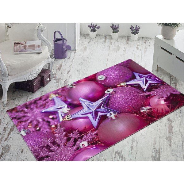 Covor Vitaus Christmas Period Purple Deco, 50 x 80 cm-image-1