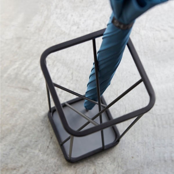 Suport pentru umbrele YAMAZAKI 9 Square, negru-image-2